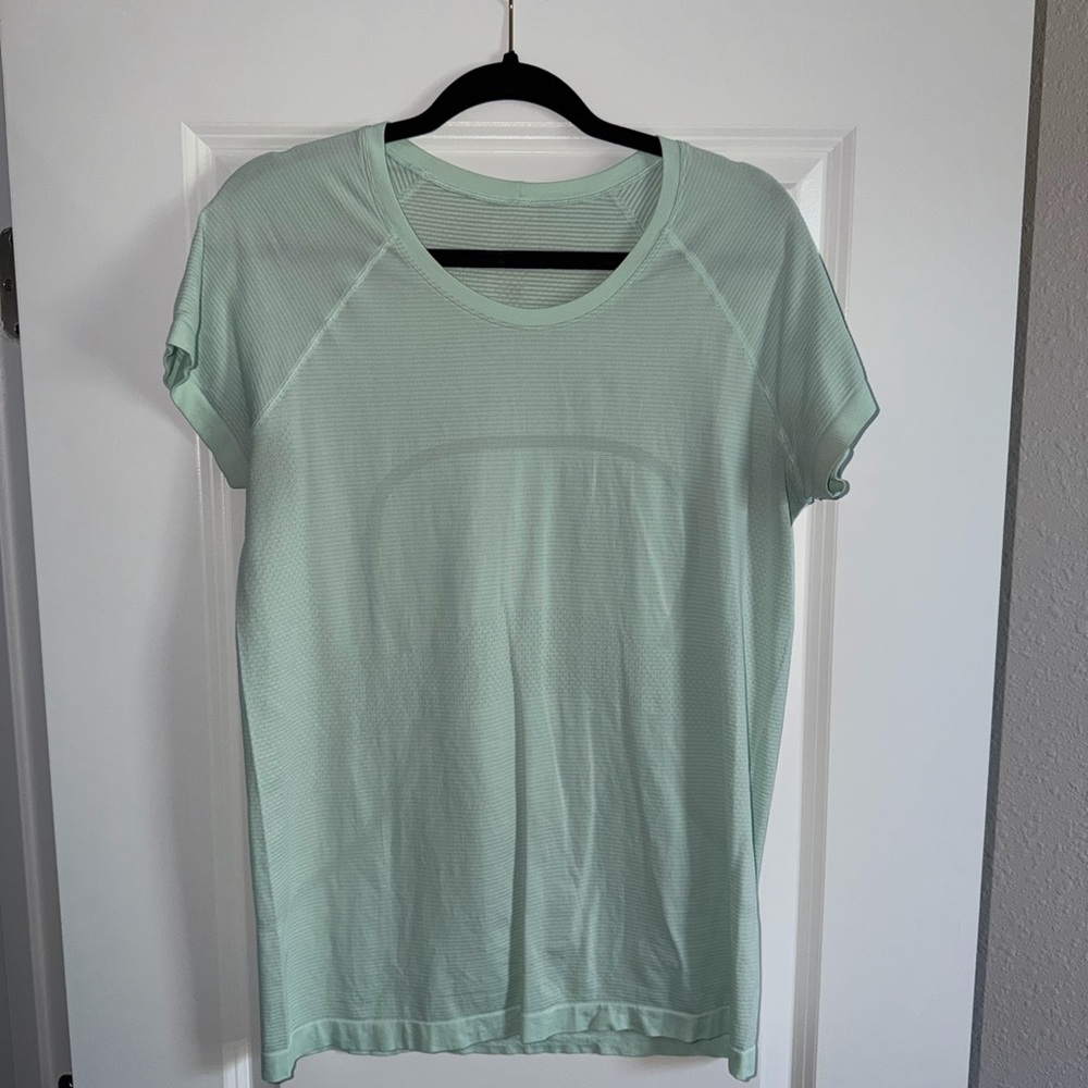 Mint Green Lululemon Swiftly Top